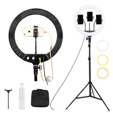 LED Ring Light with Stand and Phone Holder
